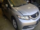 2014 HONDA CIVIC, SILVER, LX, 1.8L, AT,  A25146